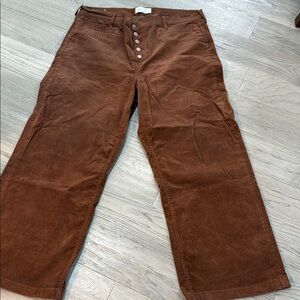 GAP Brown Wide Leg Corduroy Pants